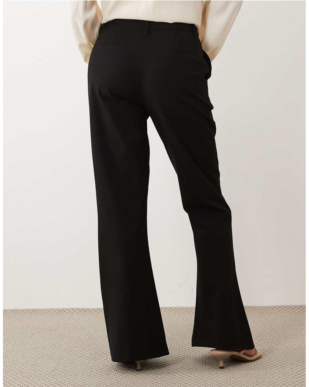 ASOS Black Petite Tailored Snatch Flare