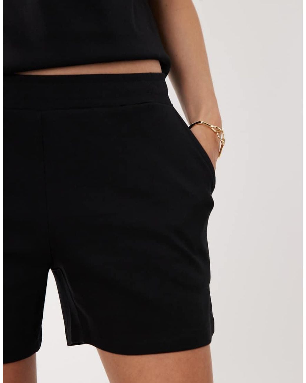 Jdy Black Shorts Co-ord