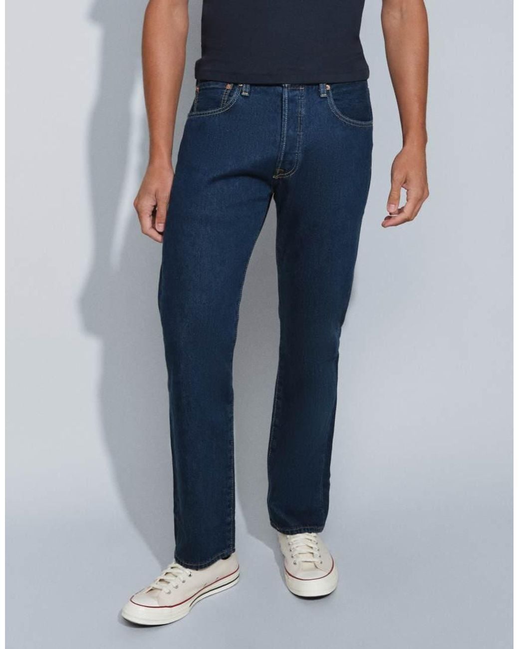 Levi's Blue 501 Relaxed Jeans for men