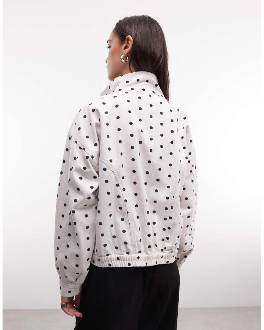 Liquor N Poker White Funnel Neck Jacket