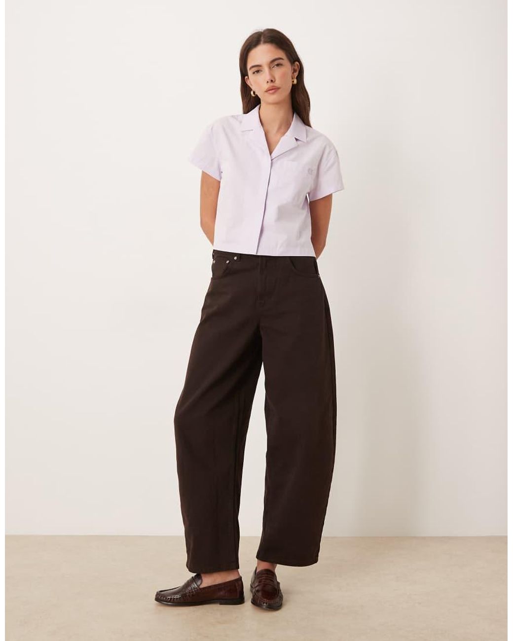 Calvin Klein White Boxy Cotton Poplin Shirt