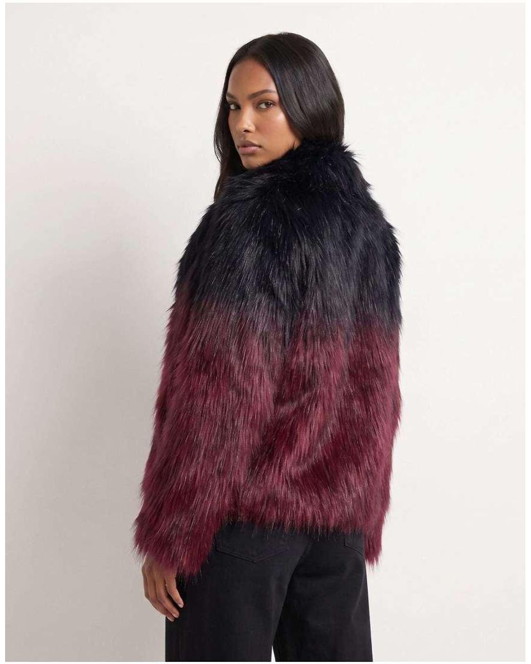 Harry Brown Red Vesper Ombre Fur Coat