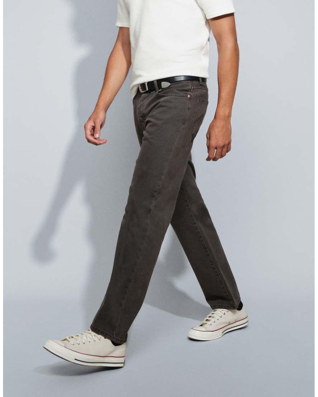 Only & Sons Gray Edge Straight Fit Jeans for men