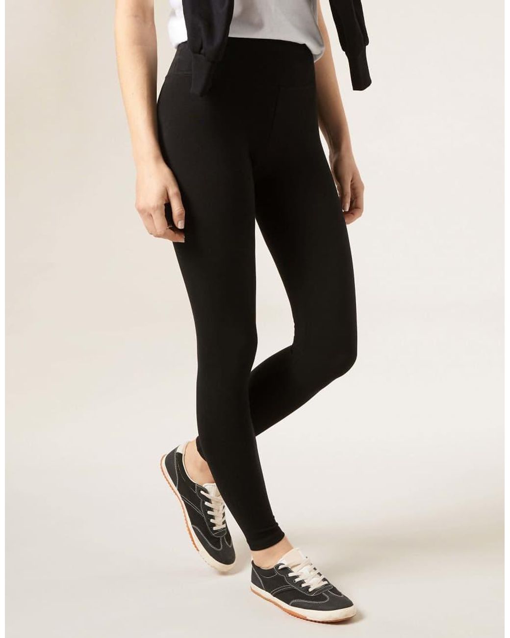 Calzedonia Black Cotton Leggings