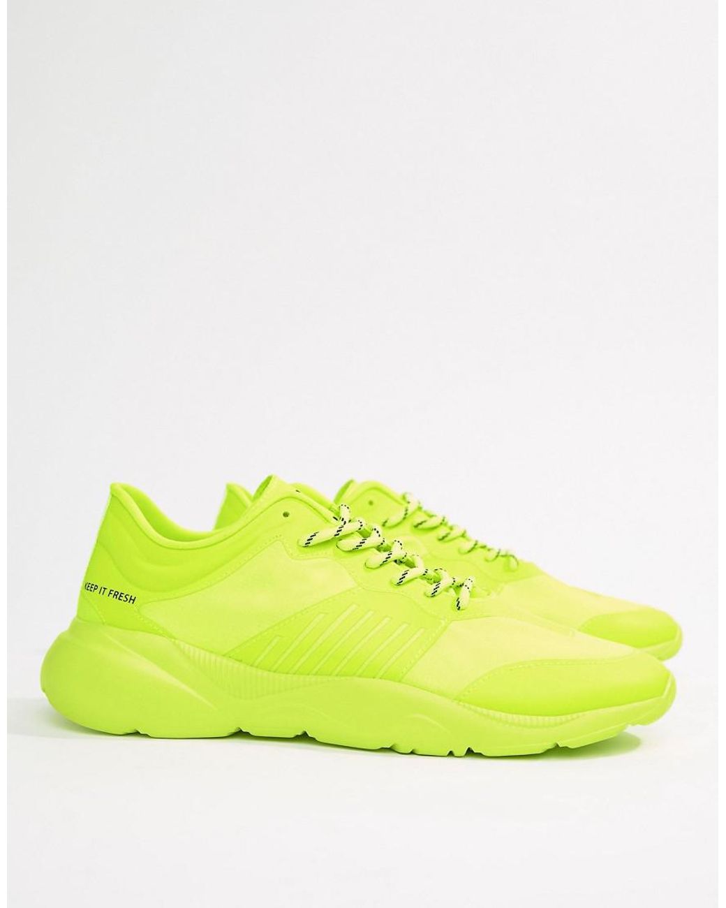 Bershka Sneakers In Neon Yellow in Green for Men | Lyst