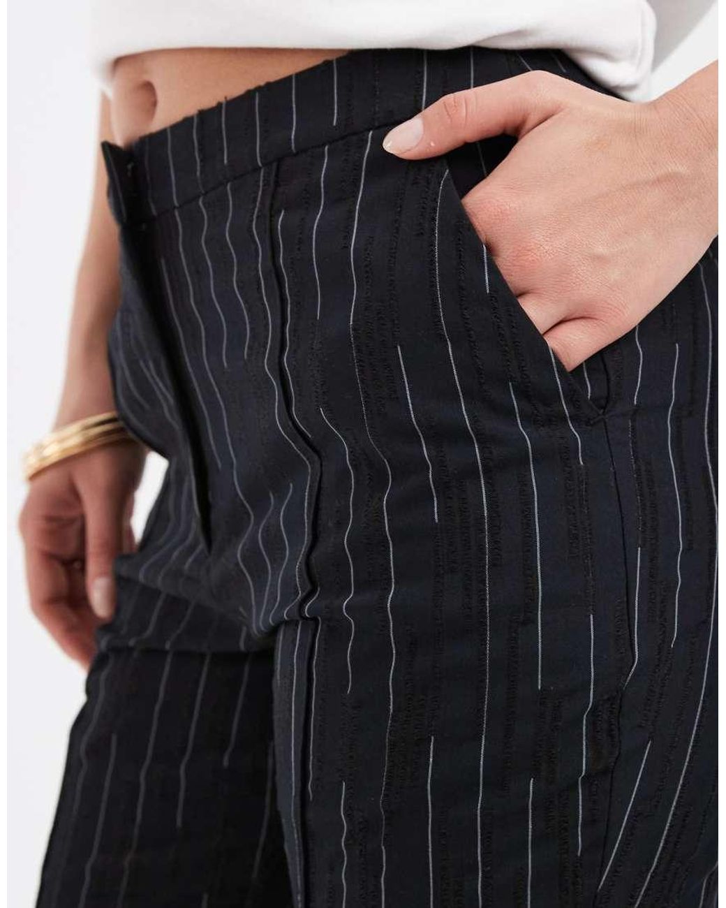 ASOS Black Petite Cropped Kick Flare