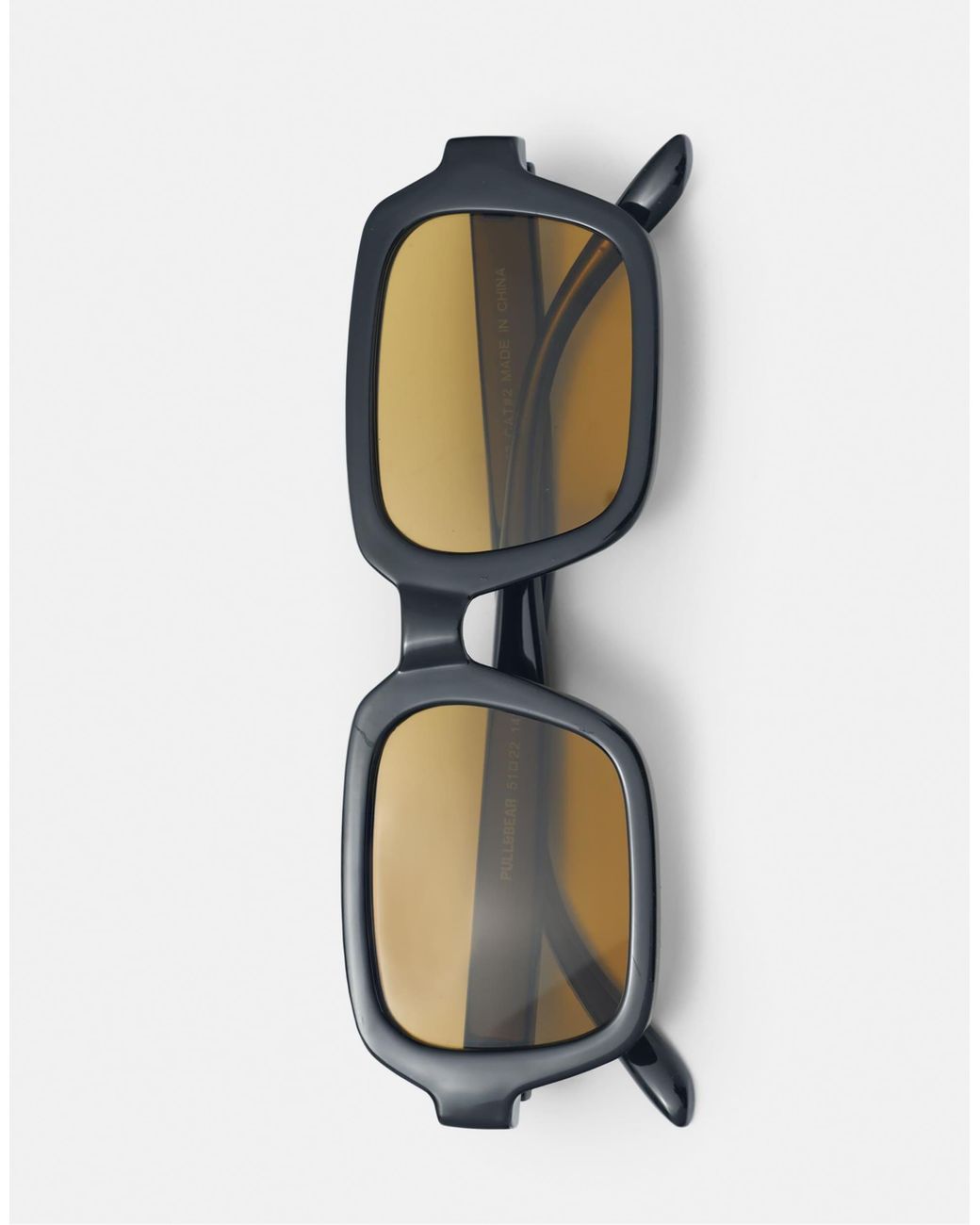 Pull&Bear Natural – eckige sonnenbrille aus kunstharz