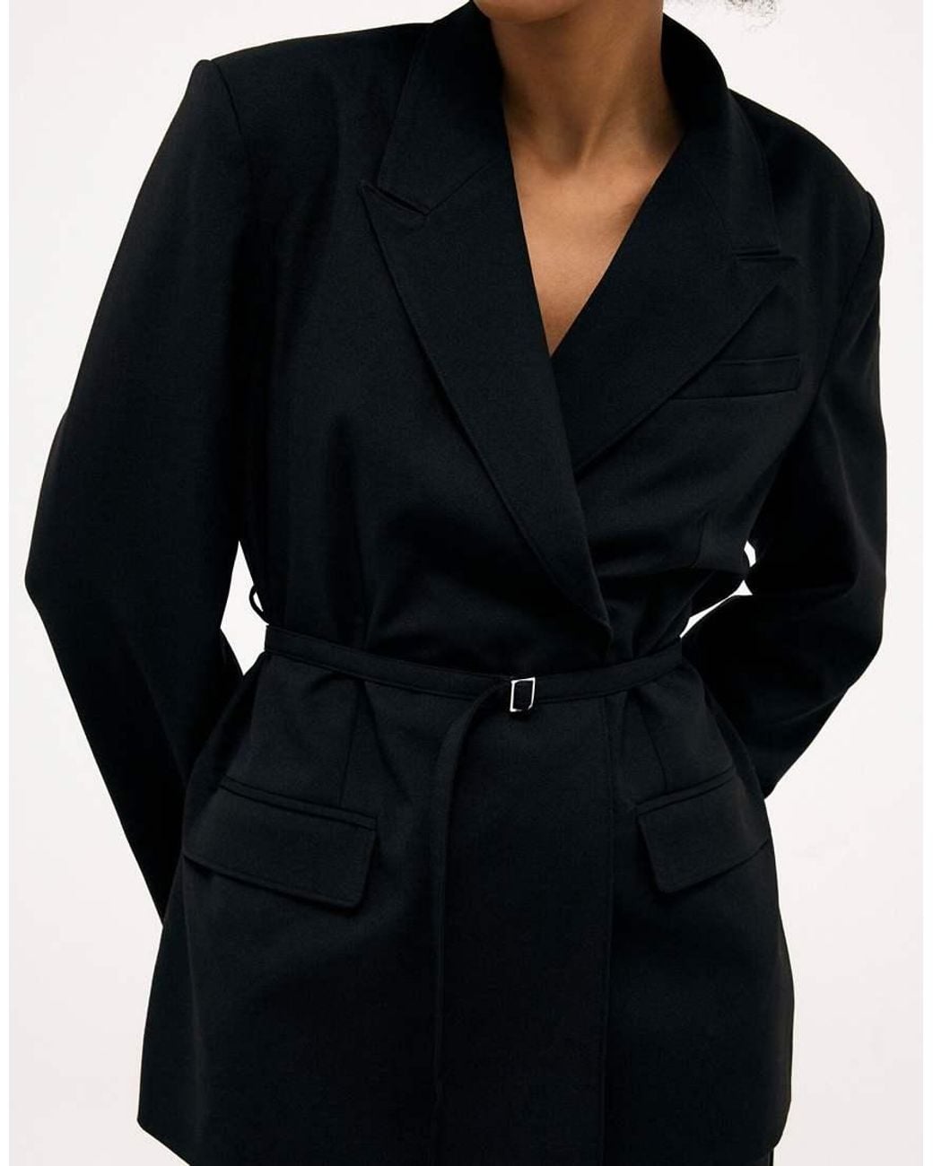 NA-KD Blue Belted Regular Blazer