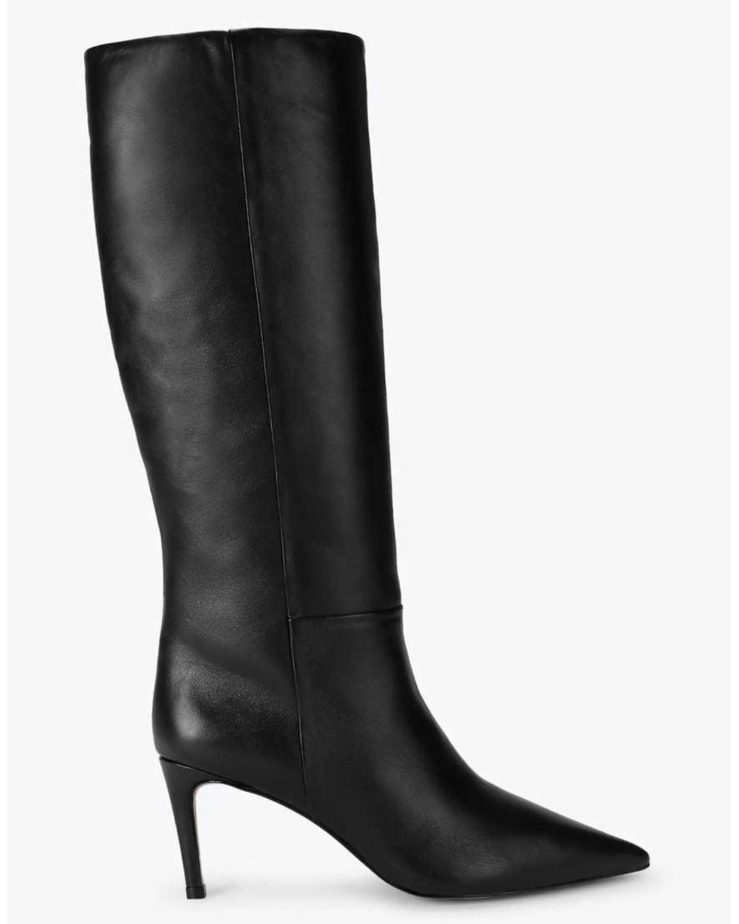 KG by Kurt Geiger Black Strict High Boot Knee Boots