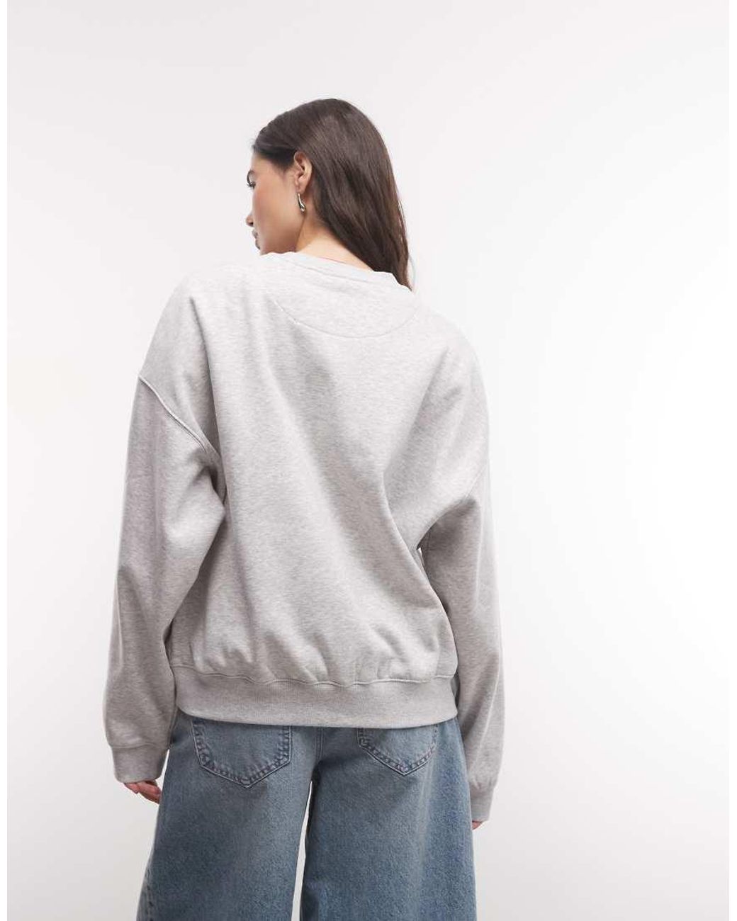 Sudadera Gris Jaspeada Weekday de color Gray