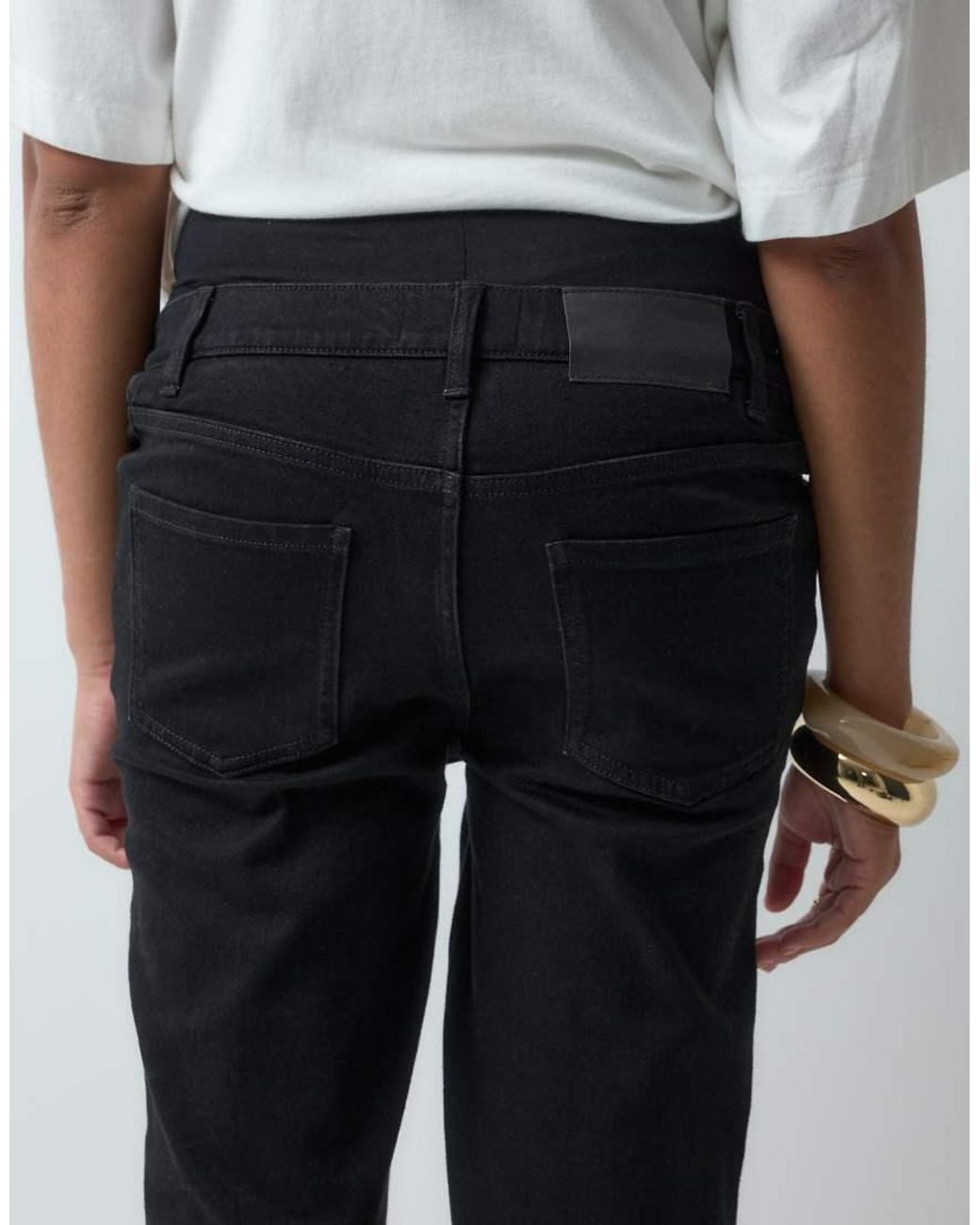 ASOS White Asos Design Maternity Slim Fit Mom Jeans