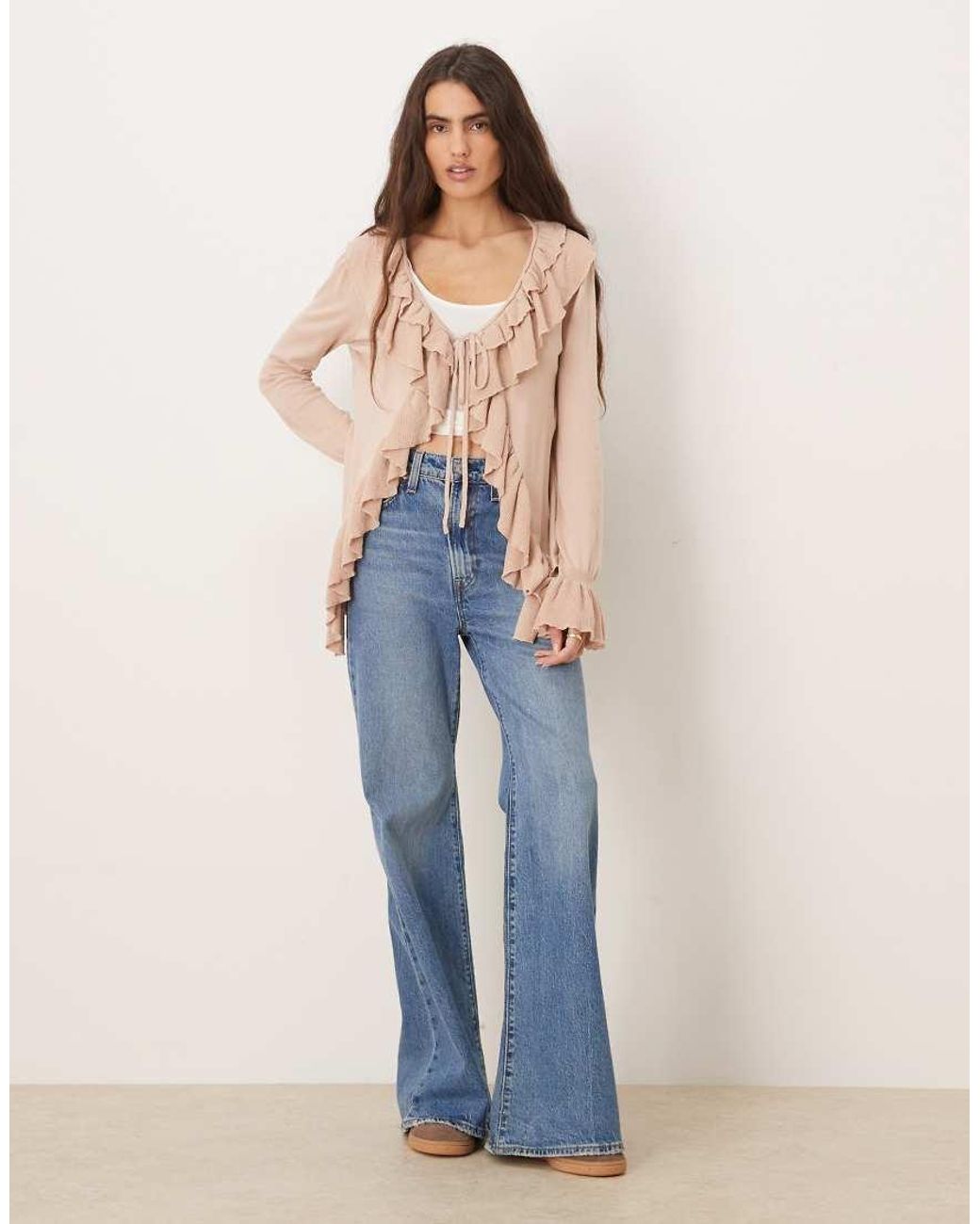 Glamorous Blue Waterfall Cardigan