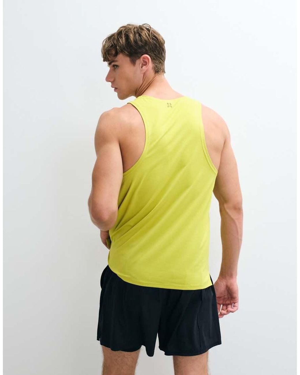 4505 Green Icon Quick Dry Mesh Training Tank Top With Racer Back for men
