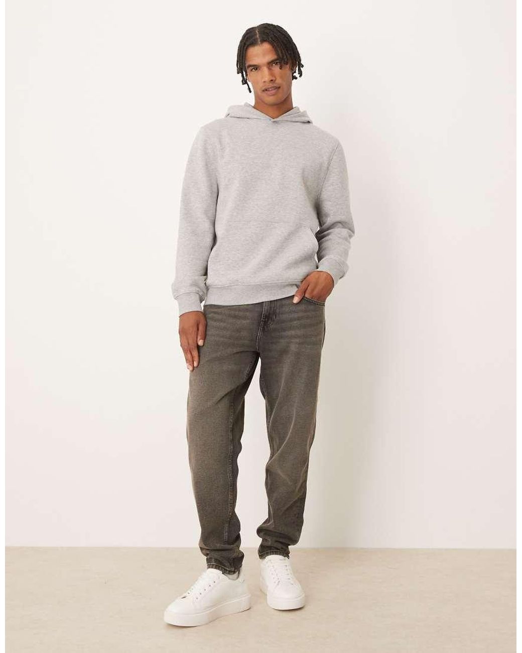 ASOS Natural Essentials Regular Hoodie for men