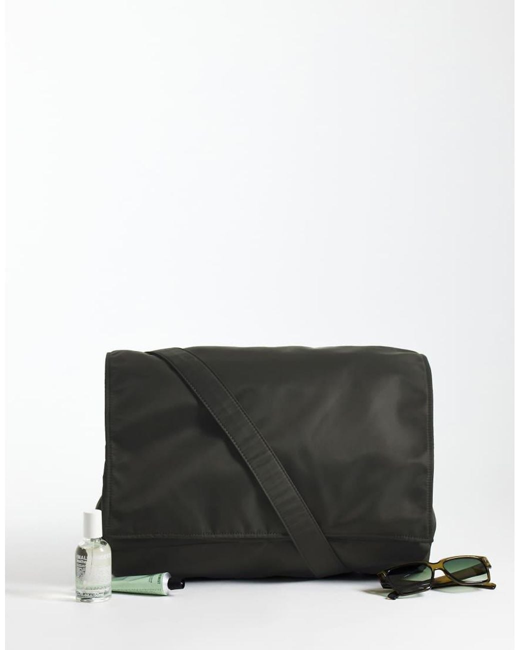 ASOS Black Nylon Crossbody Bag for men