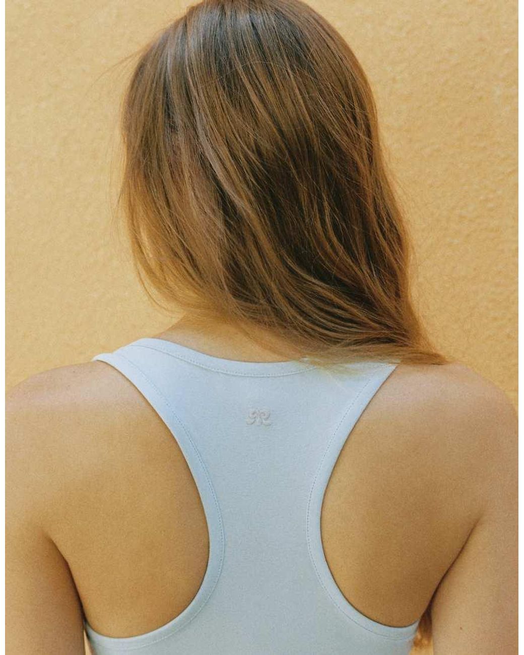 Pull&Bear Blue Eyelet Tank Top