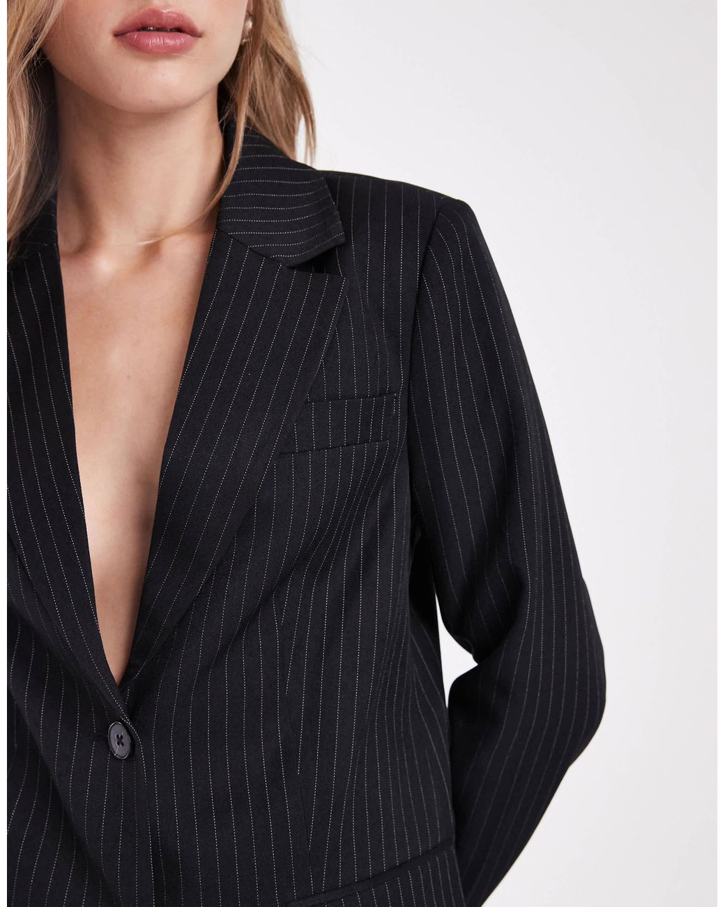 ONLY Black – einreihiger oversize-blazer