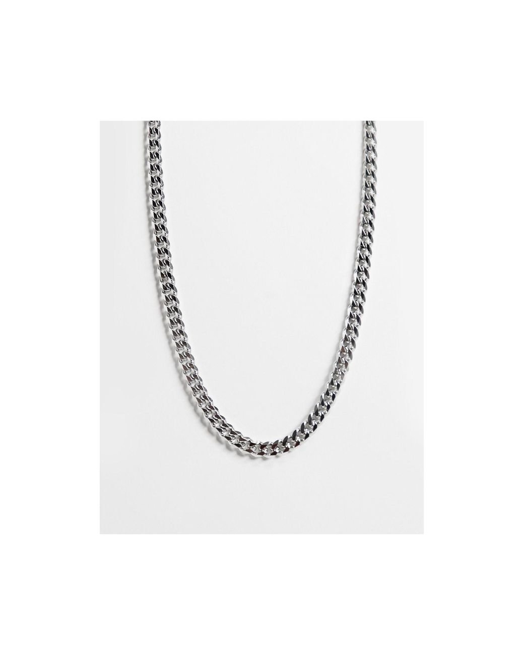 HUGO Chain Necklace Silver | Mainline Menswear United States