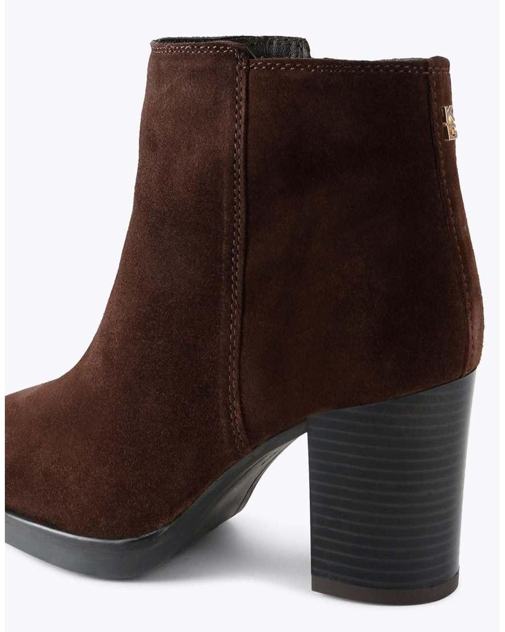 KG by Kurt Geiger Brown Sage Mid Ankle Boots