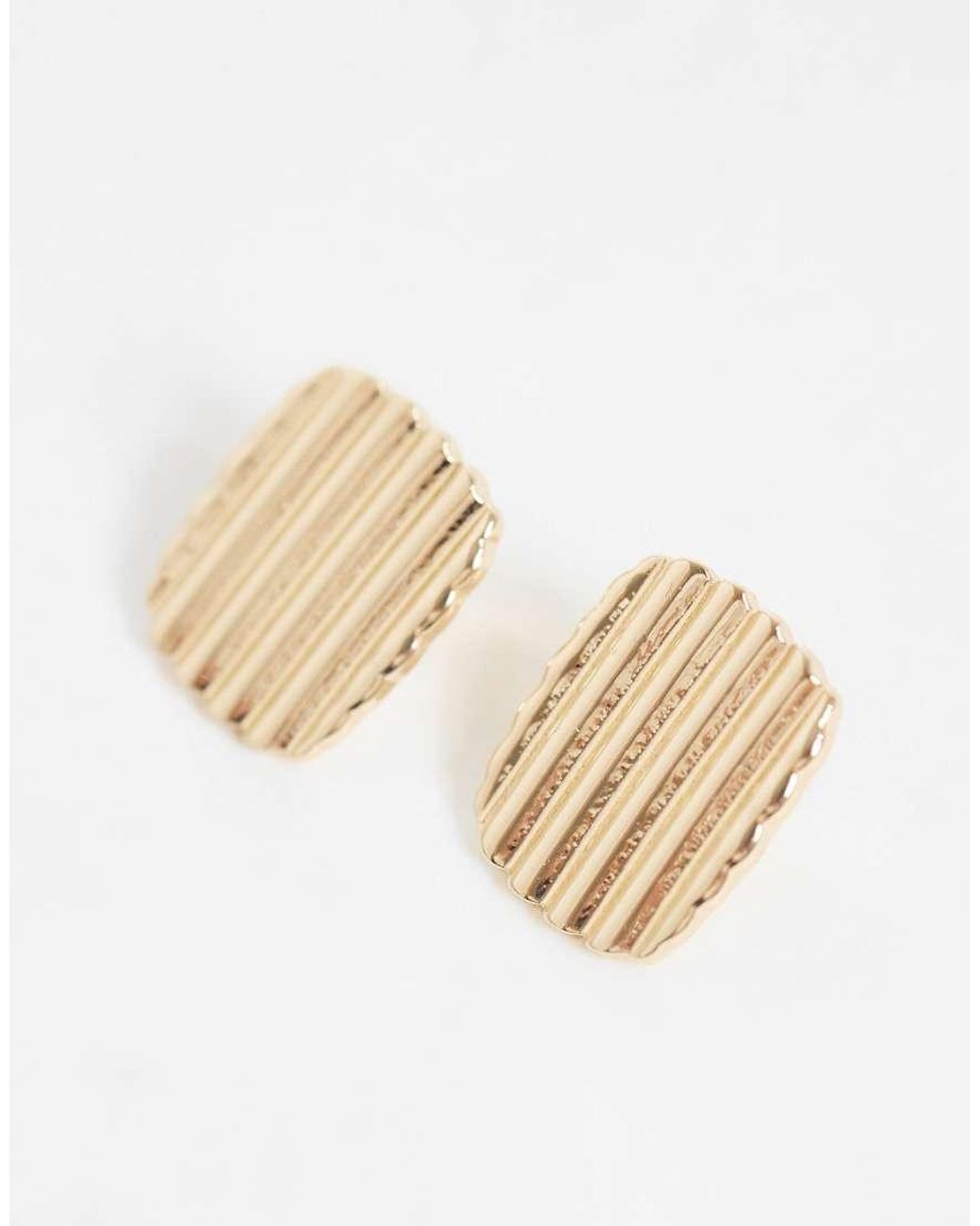 ASOS White Square Stud Earrings