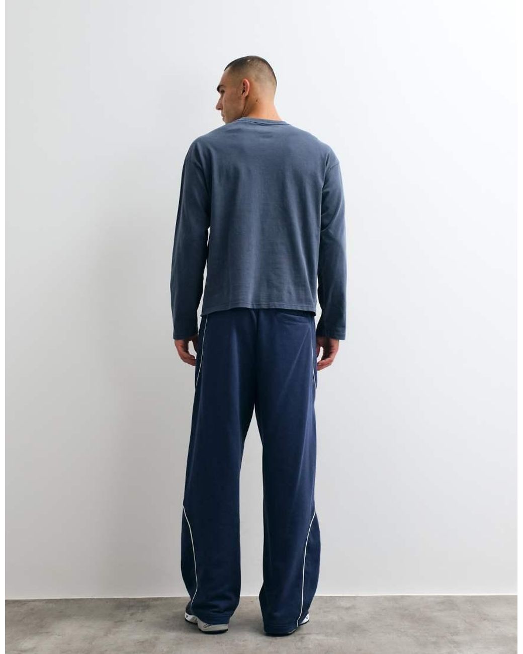 New Balance Blue Trackside French Terry Pant for men