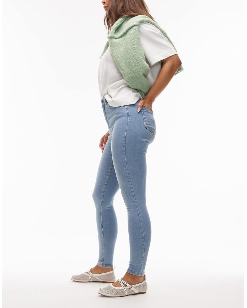 Topshop Hourglass Blue Jamie High Skinny Jean