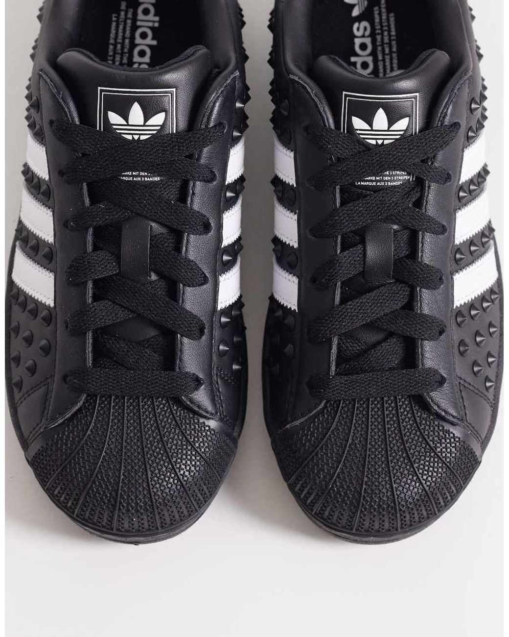 Adidas Originals Black Superstar Ii Stud Trainers
