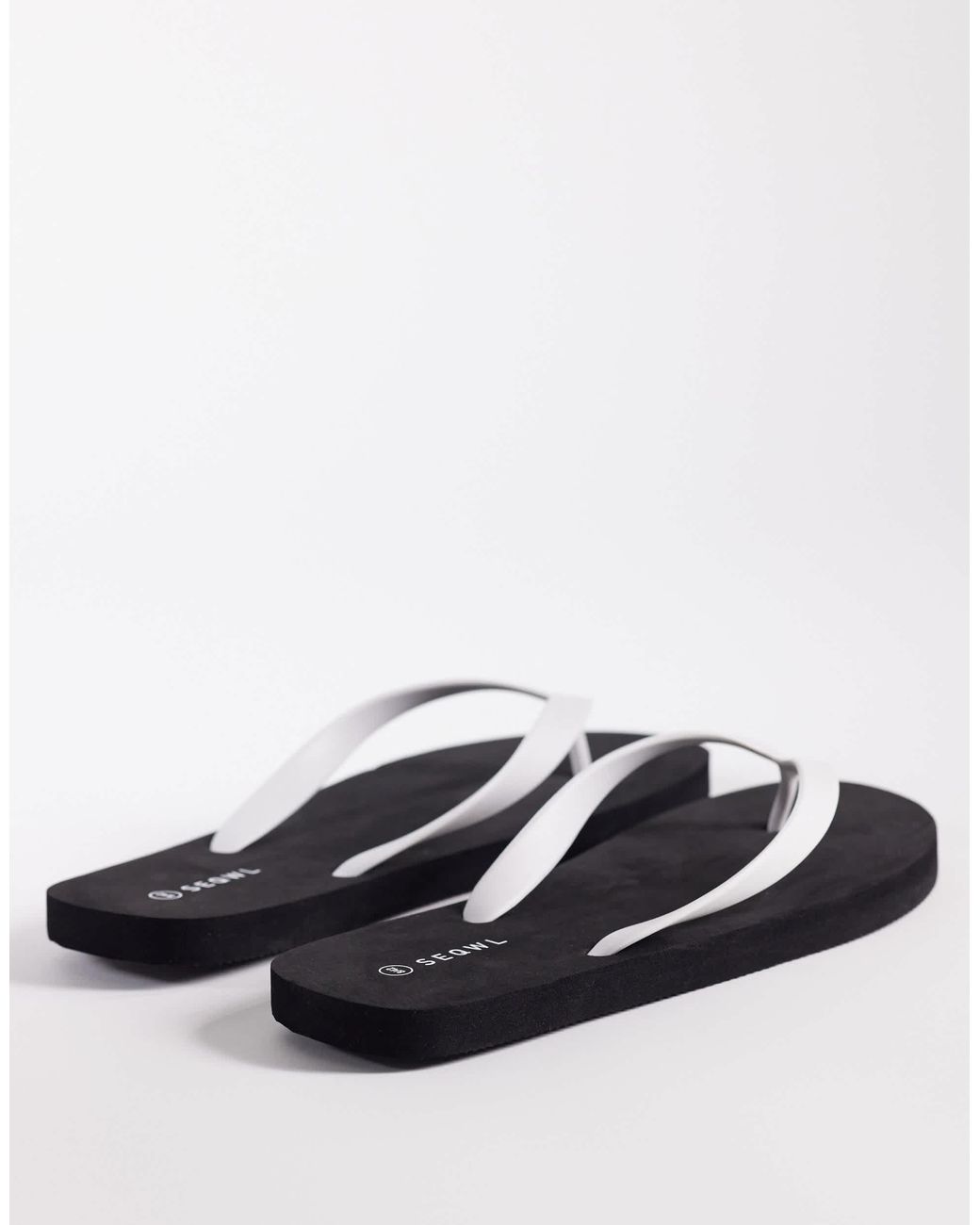 SEQWL White Flip Flops for men