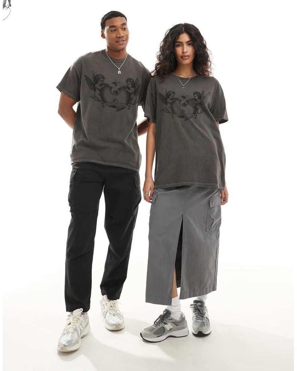 PRNT Gray X Wu-Tang Clan Cherubs Relaxed Fit T-Shirt