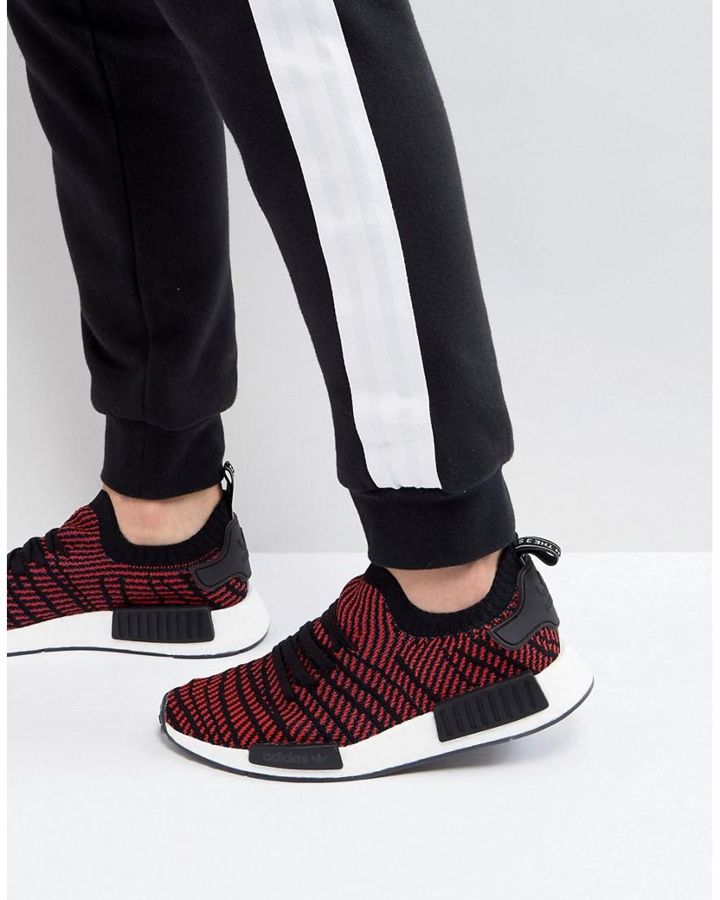 Nmd R1 Stlt Primeknit Trainers In Black Cq2385 adidas NMD_R1 STLT PK CQ2385: Amazon.co.uk: Shoes & Bags