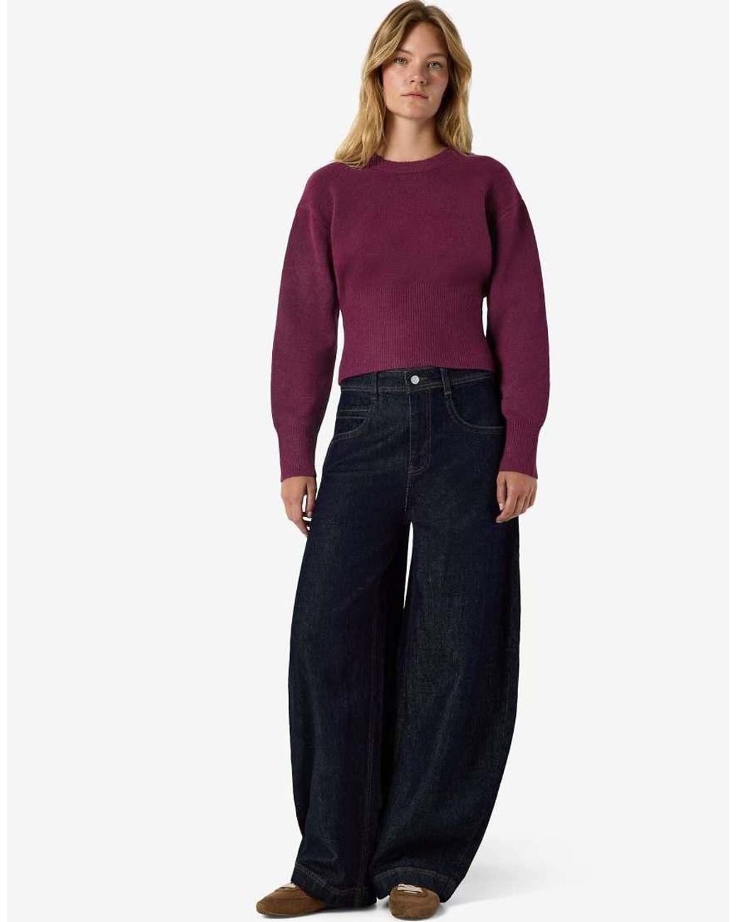 Noisy May Purple Knitted Pullover