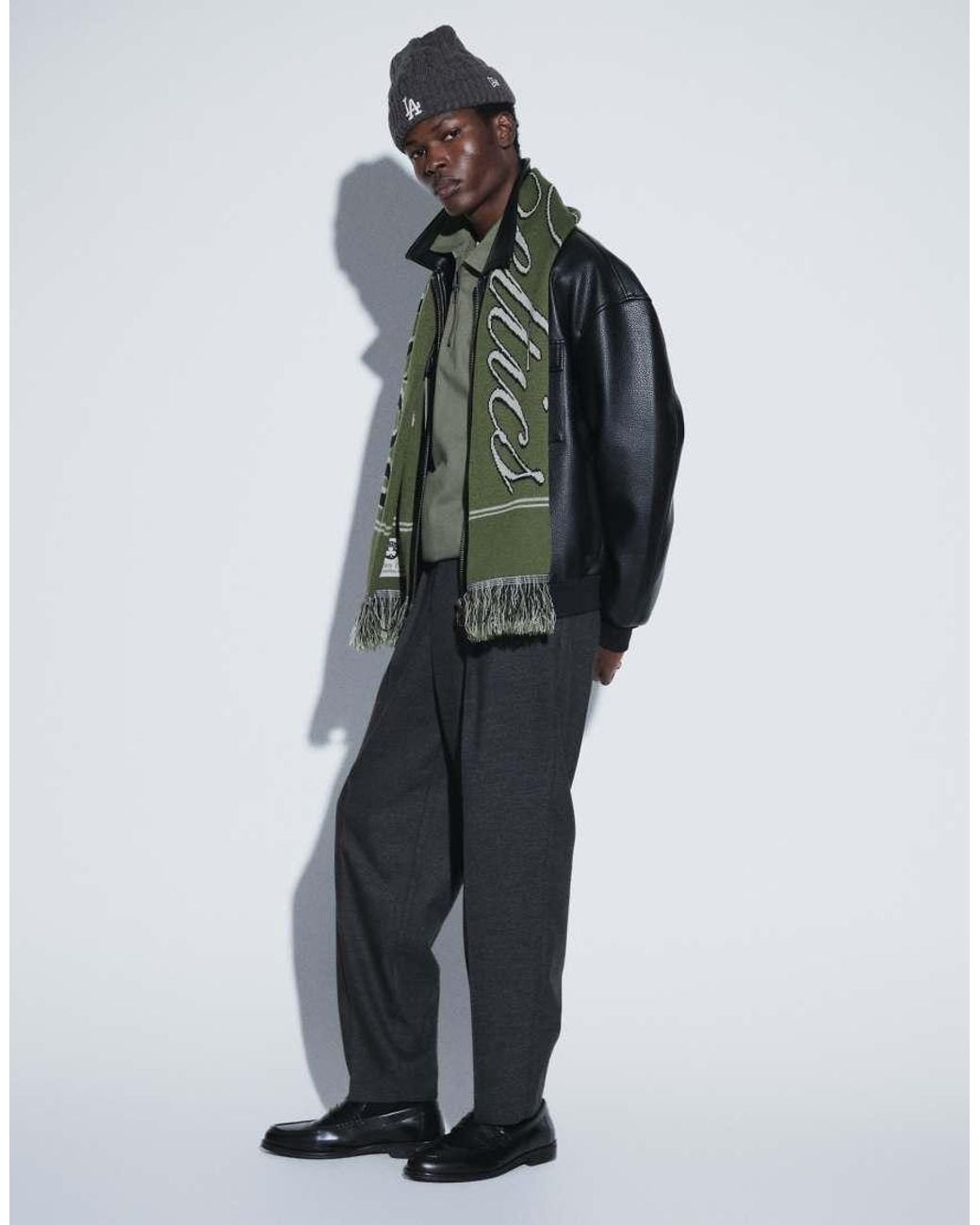 ASOS Gray Tailored Pull On Relaxed Tapered Trousers for men