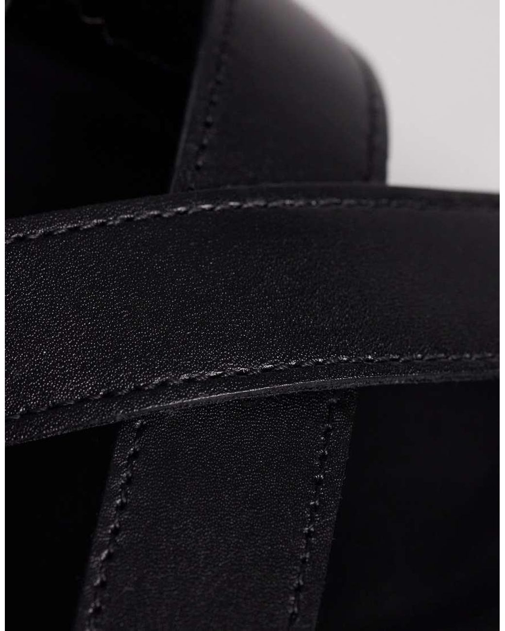 ASOS Blue Cross Over Strap Sandal With Buckle for men