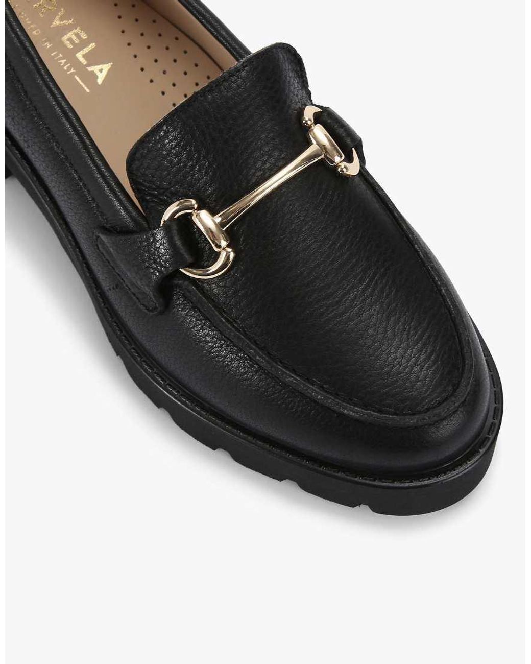 Carvela Kurt Geiger Black Snap Chunky Flat Shoes