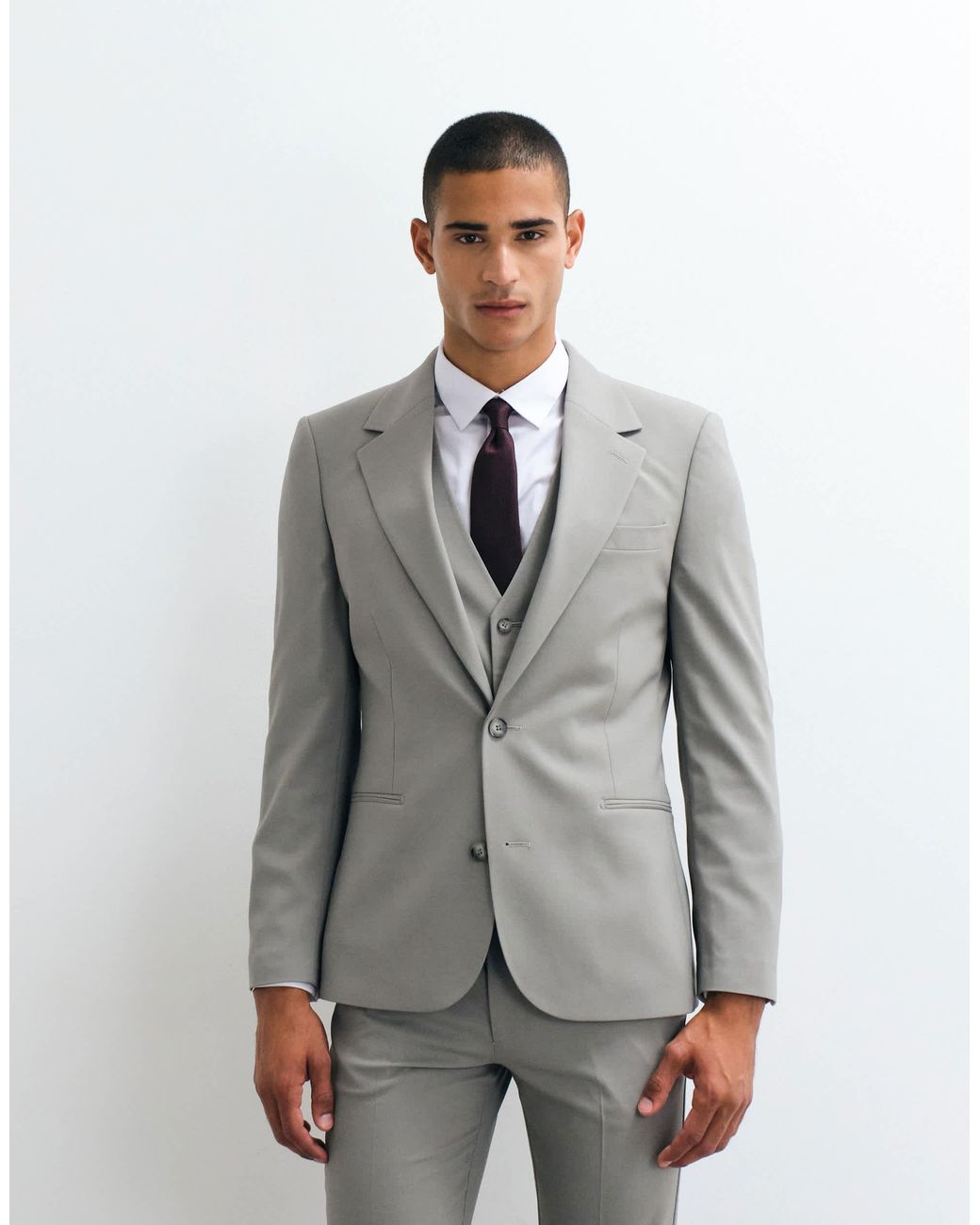 Veste ASOS pour homme en coloris Gray