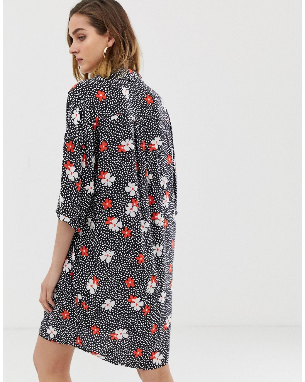 whistles confetti floral print midi dress