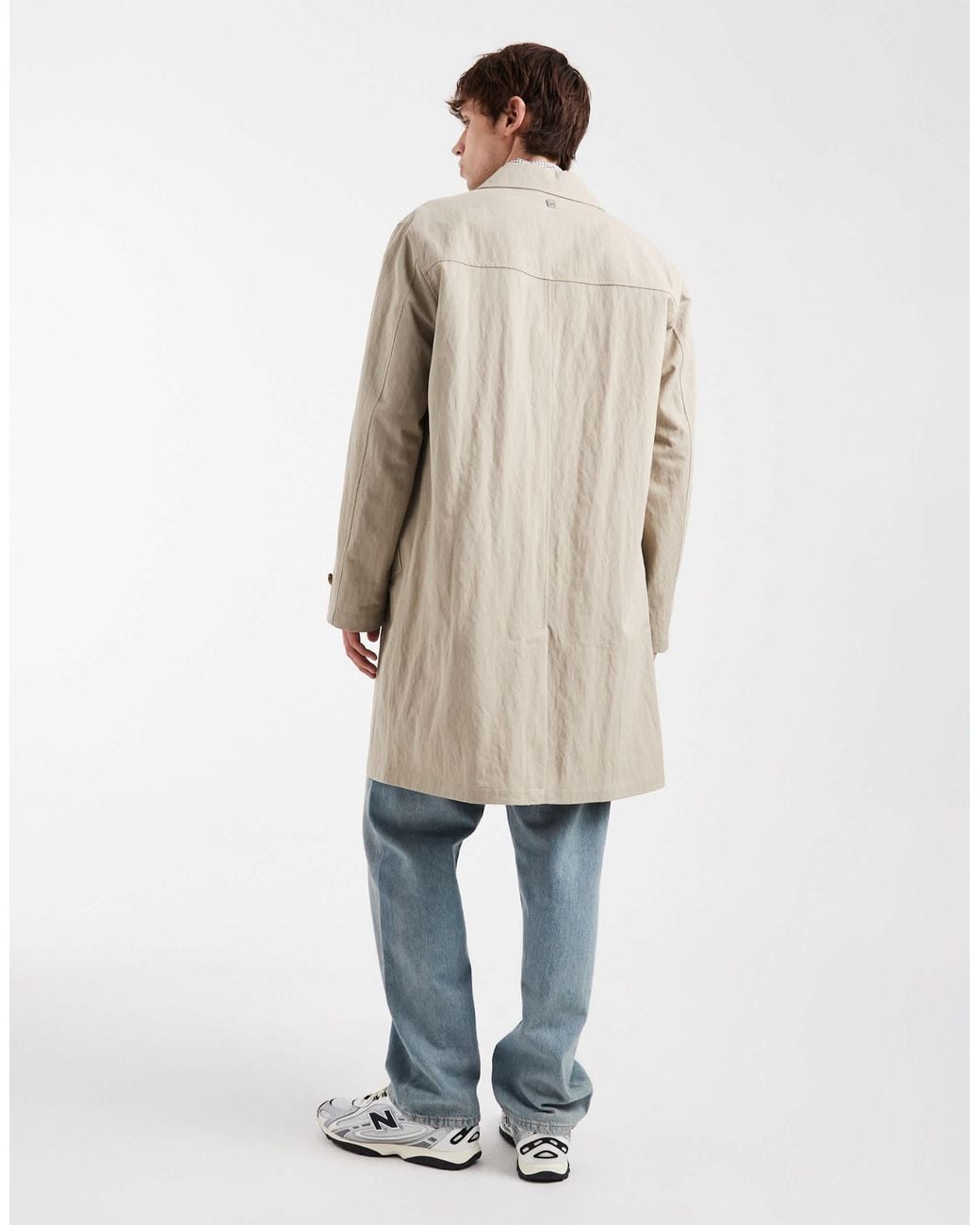Jack & Jones Natural Premium Mac Coat for men