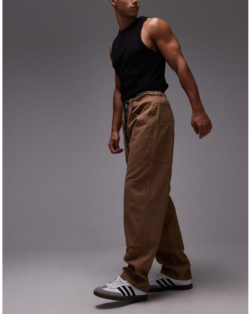 Gramicci Brown El Cap Straight Leg Double Knee Pants for men