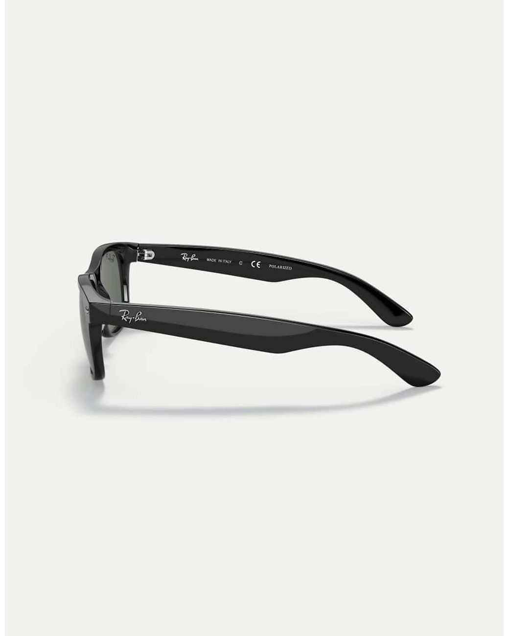 Ray-Ban Black New Wayfarer Classic Square Polarised Sunglasses With Lens