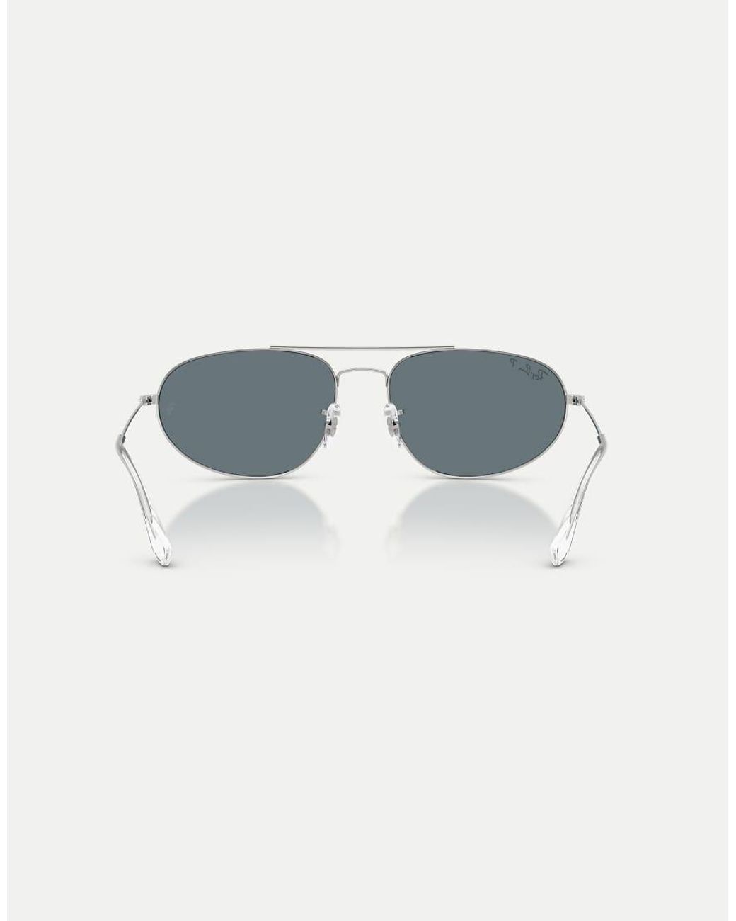 Ray-Ban Blue Irregular Polarised Sunglasses With Lens