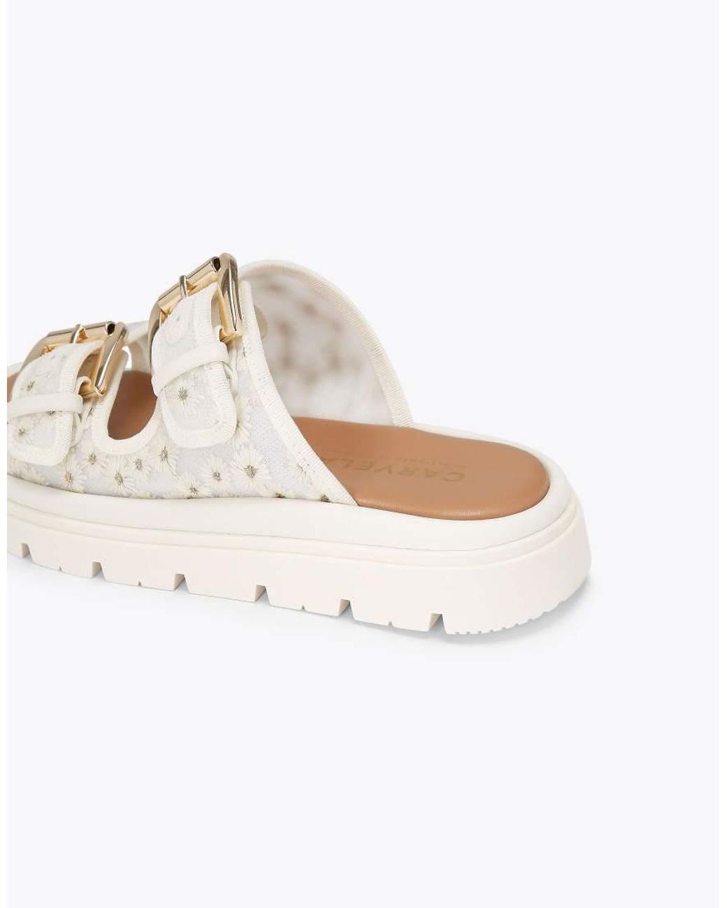 Carvela Kurt Geiger White Pavilion Flat Sandals