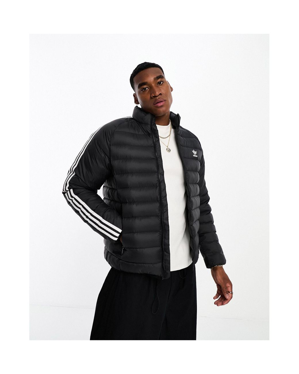 Adidas wattierte jacke on sale