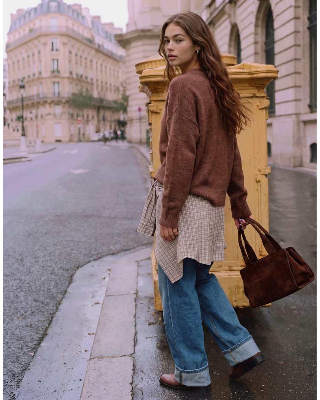 Vero Moda Brown Soft O-neck Jumper