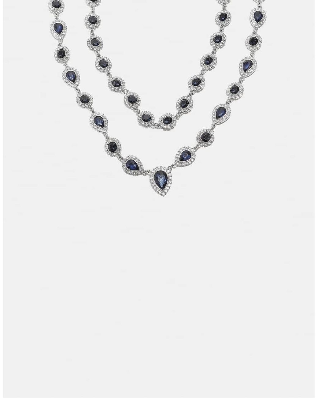 Stradivarius White Jewelled Necklace