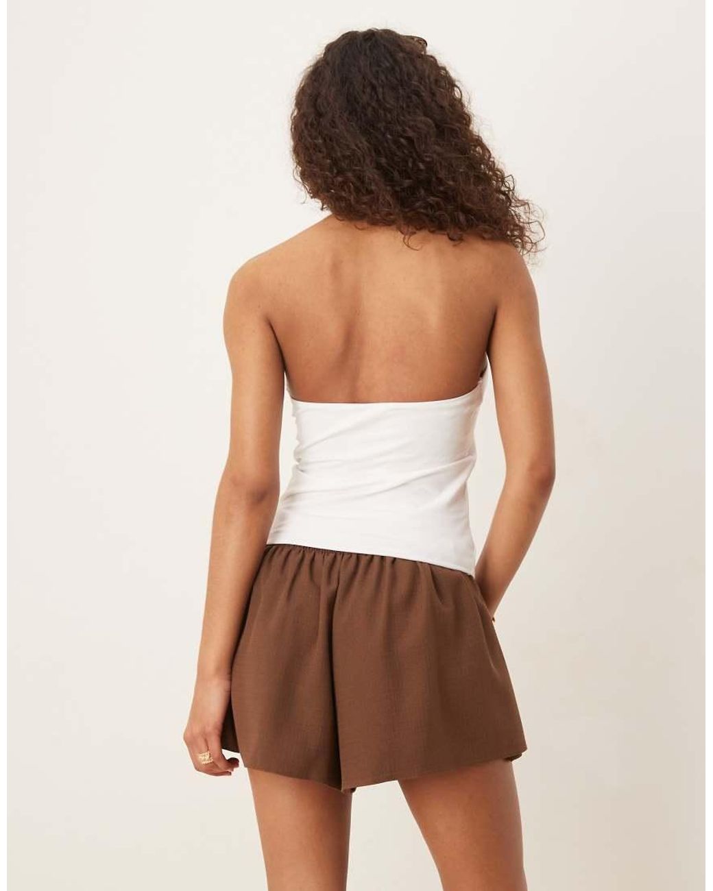 Gina Tricot White Halterneck Top