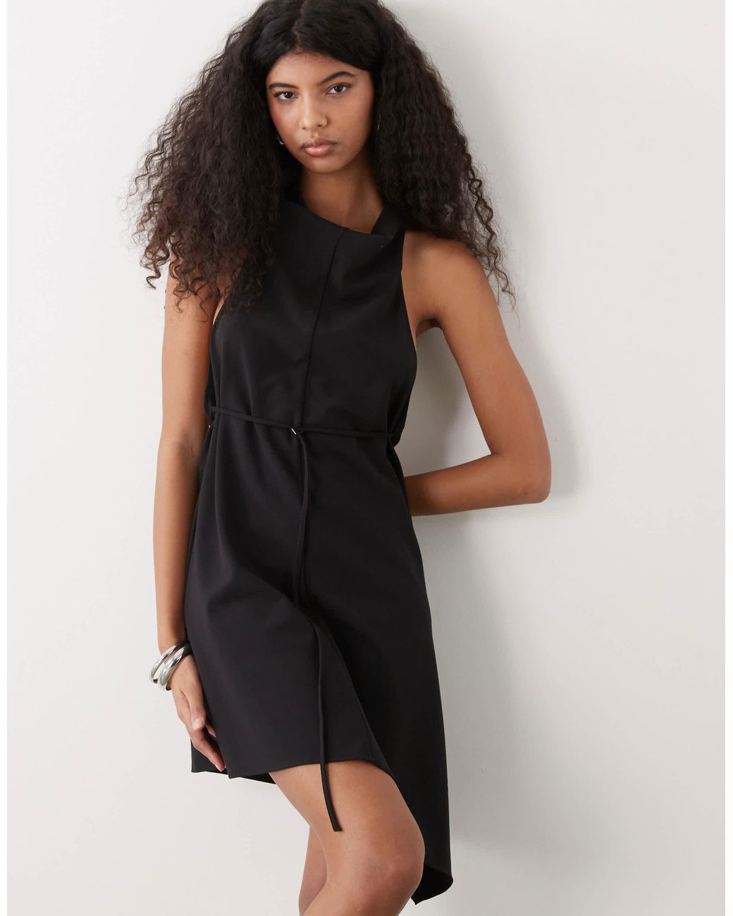 weekday backless dress Drape Mini With Metal Clasp in Black category_Prom Glamorous Sheer Cutout Gown Color:Emerald This dress offers a