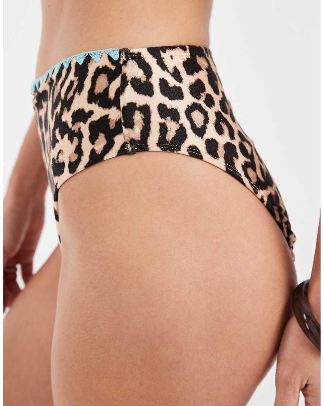 Never Fully Dressed Multicolor Mix & Match Whipstitch High Waist Bikini Bottom Co-Ord
