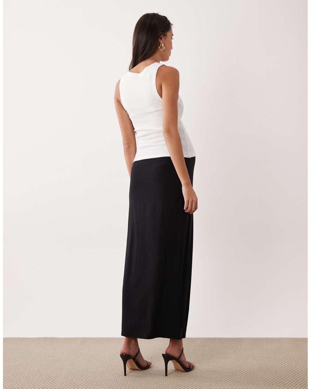 ASOS Purple Asos Design Maternity Jersey Column Maxi Skirt