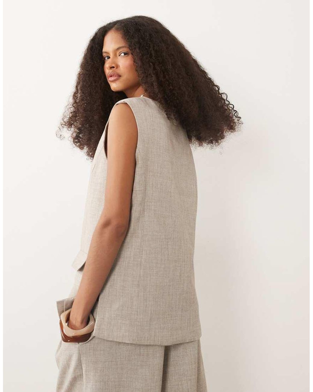 ASOS Brown Tailored Shell Top