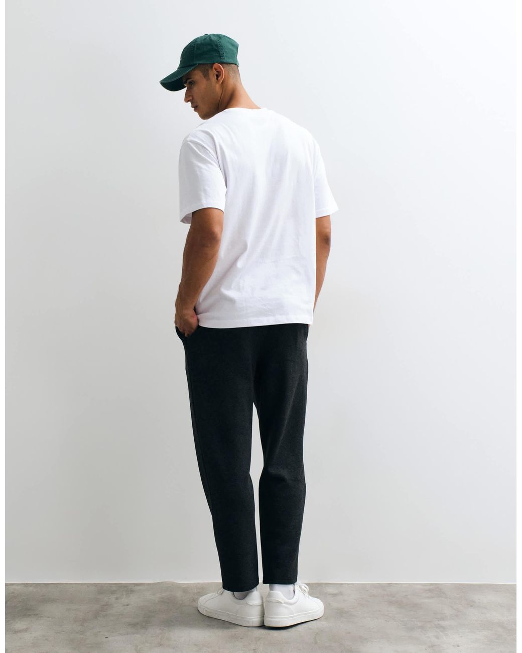 Mango White Tailored Sweatpants for men